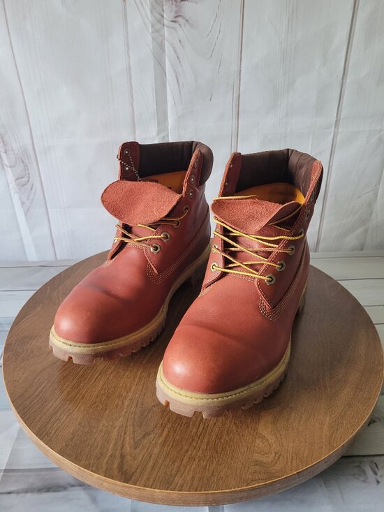 Timberland Premium Red Limited-Edition Boots, Men’s 11 Genuine Leather Work Boot main image 10